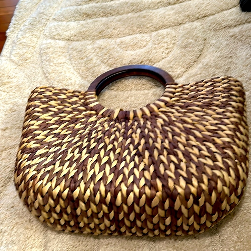The Limited  Large Straw Handbag